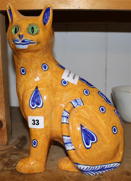 A Masonic Galle style cat(-)